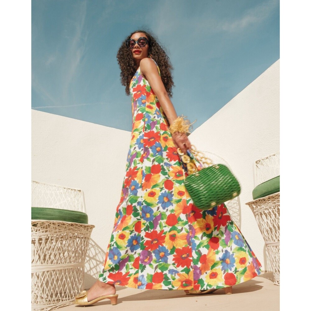 Frances Valentine Waikiki Floral Explosion Dress Size 1X NEW